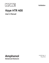 Thumbnail of document Manual - HTR-400 Dry Block Calibrator